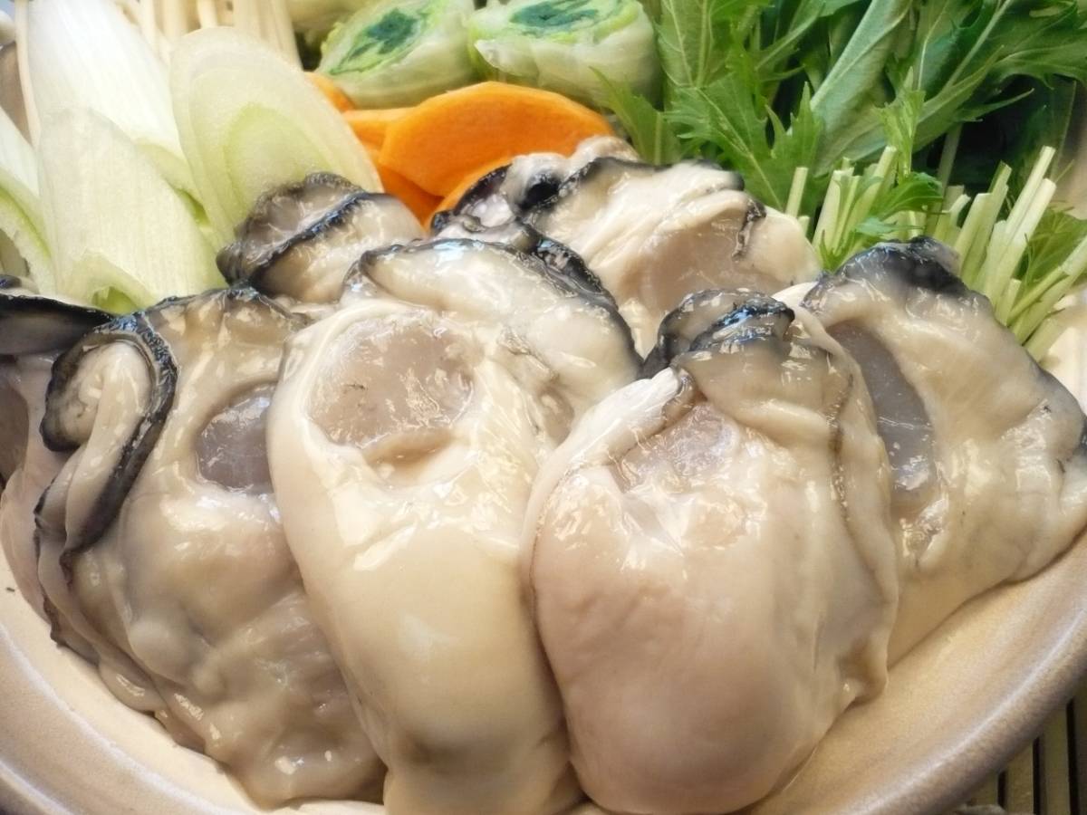 広島産カキ 鮮度抜群！特大サイズの２L（１ｋｇ） プリプリの食感＆濃厚な味わい リピーター続出！ 冷凍牡蠣（かき）_この時期には鍋がオススメ！贅沢に頂けます