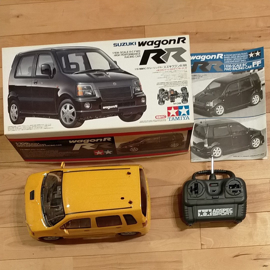 タミヤ ラジコン 1/10電動RC FFレーシングカー スズキ ワゴンR RR TAMIYA レーシングカー ジャンク品