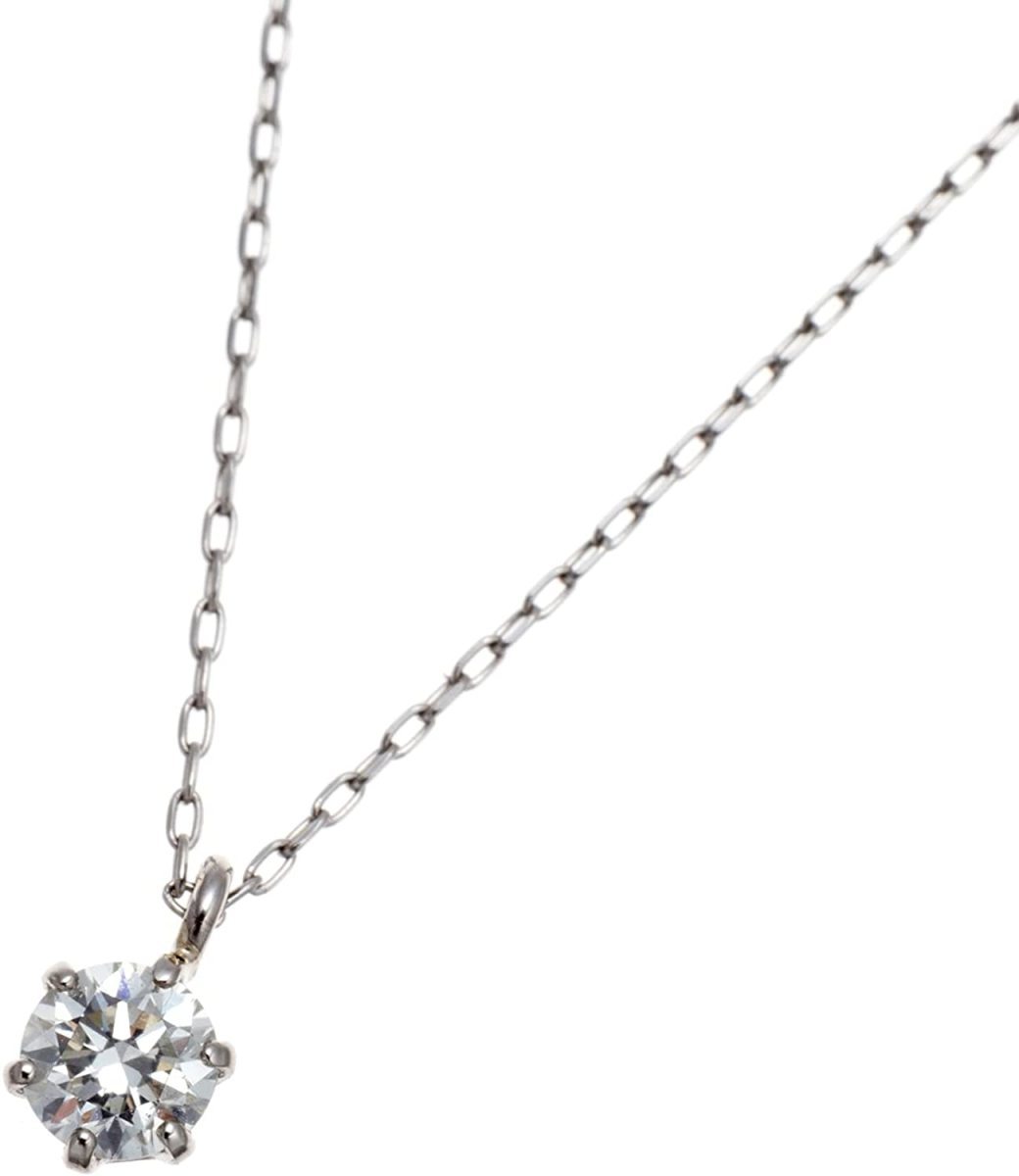 □新品□天然ダイヤモンド 0,10ct プラチナ ネックレス 一粒ダイヤ