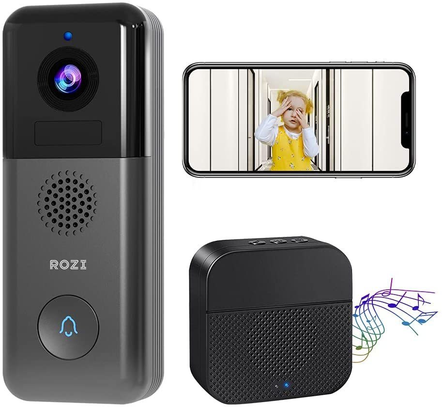 新しい到着 新品【 2K ビデオドアフォン ワイヤレステレビドアホン インターホン ドアホン ROZI 】 完全無線・人間検知 - インターホン、ドアホン  - hlt.no