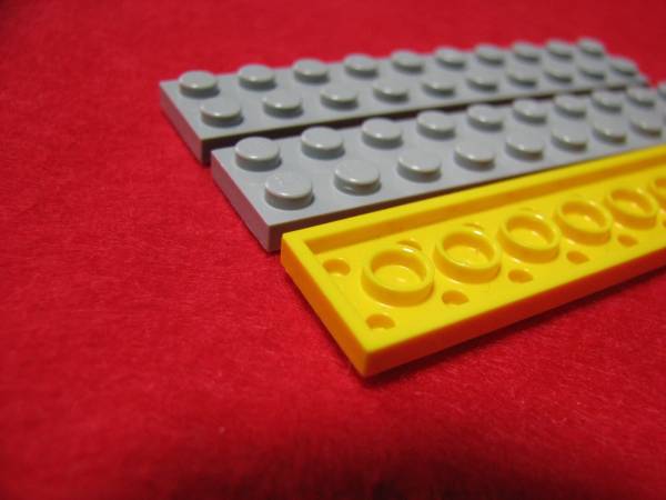 ☆レゴ-LEGO★3832★プレート2x10★灰2個、黄色1個★USED_画像3