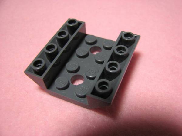 ☆レゴ-LEGO★4854★逆スロープ45度[濃灰]4x4★美品★USED_4854★逆スロープ45度[濃灰]4x4★両側傾斜