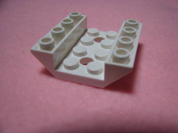 ☆レゴ-LEGO★4854★逆スロープ45度[白]4x4(両側傾斜)★USED_画像3