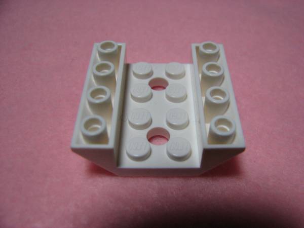 ☆レゴ-LEGO★4854★逆スロープ45度[白]4x4(両側傾斜)★USED_4854★逆スロープ45度[白]4x4(両側傾斜)★