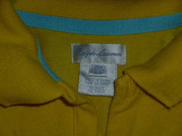 RALPH LAUREN ラルフローレン 半袖 ポロシャツ 24M(90サイズ） 黄色_画像2