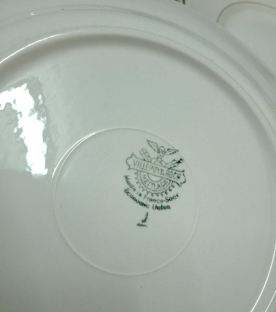ドイツアンティーク VILLEROY&BOCH フランス製 プレート 8枚 ドイツアンティーク VILLEROY&BOCH フランス製 プレート 8枚