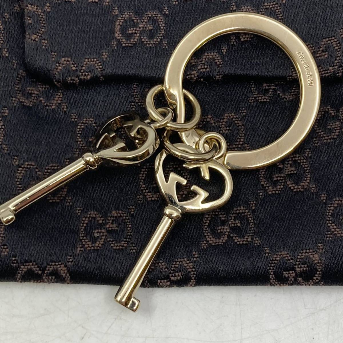K12067[ прекрасный товар ]GUCCI Gucci кольцо для ключей брелок для ключа очарование 