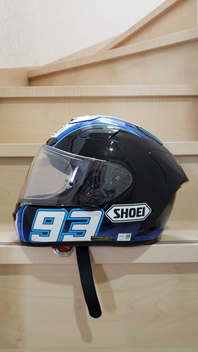 ショウエイヘルメットSHOEI X-12 X-TWELVE MONTMELO MARQUEZ マルケス限定カラー Mサイズ_画像5