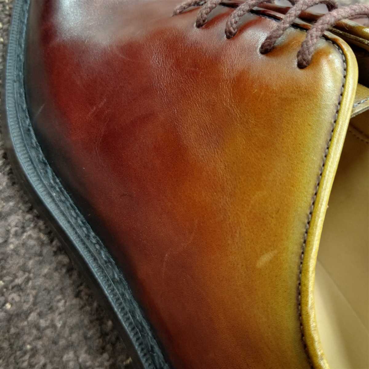 ジャコメッティ Giacometti プレーントゥホールカットノルベジェーゼ