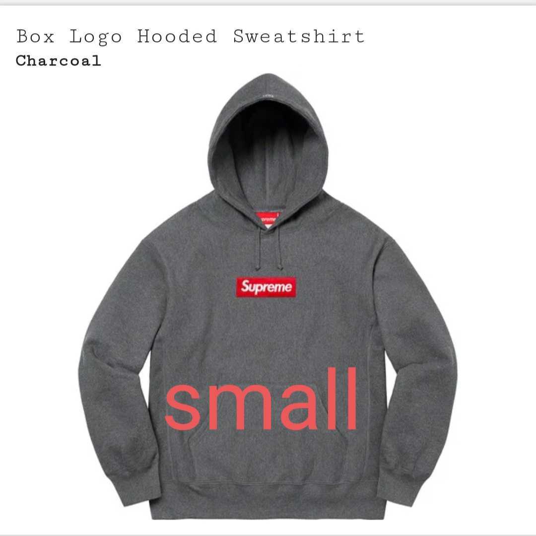 sサイズ supreme 2021 fw Box Logo Hooded Sweatshirt small charcoal