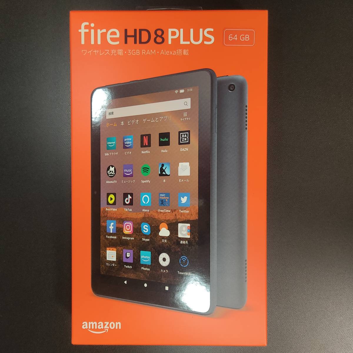 [箱の角に剥がれアリ] Fire HD 8 Plus タブレット スレート 64GB 第10世代_画像2