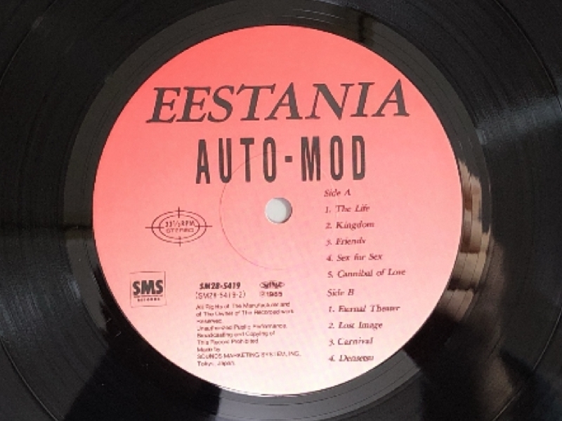 美盤 オート・モッド AUTO-MOD 1984年 LPレコード イースタニア Eestania 国内盤 帯付Japanese punk ジュネ_画像8