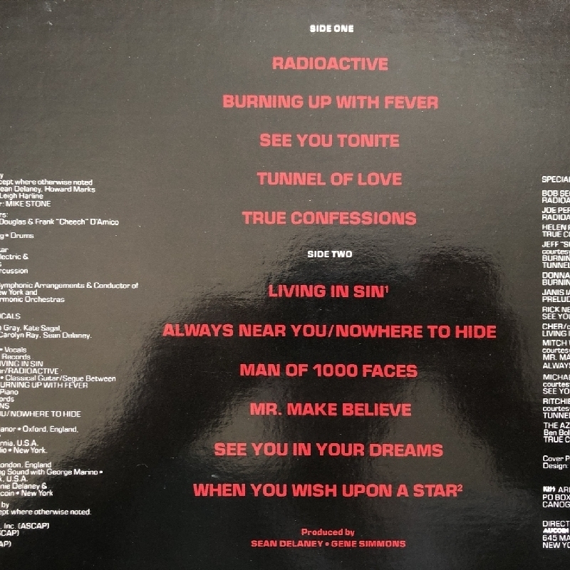 美盤 ジーン・シモンズ Gene Simmons 1978年 LPレコード ジーン・シモンズ Gene Simmons 米国盤 Rock KISS_画像6