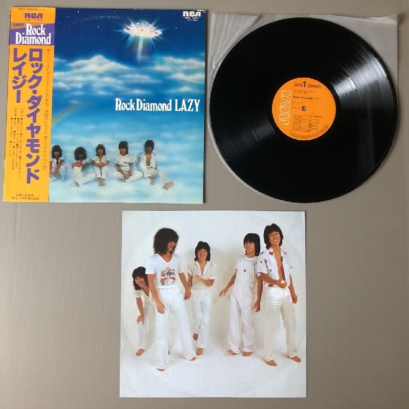 美盤 レイジー Lazy 1979年 LPレコード ロック・ダイアモンド Rock Diamond 国内盤 帯付 Pop rock 高崎晃_画像4