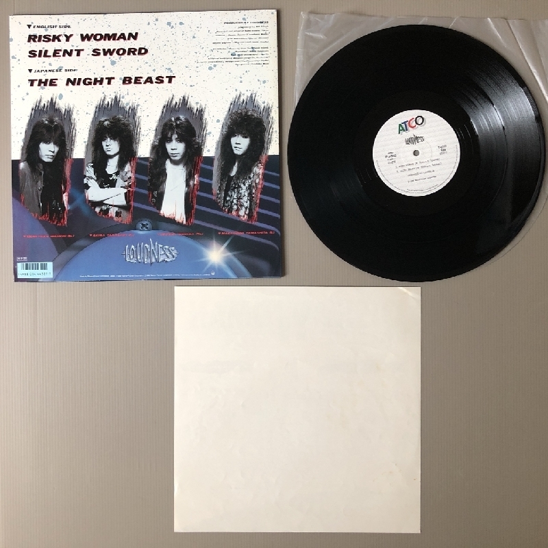 美盤 ラウドネス Loudness 1986年 12インチEPレコード リスキー・ウーマン Risky Woman 国内盤 Japanese hard rock 高崎晃_画像5