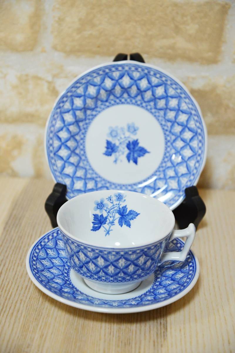 注文割引 超レア美品☆ Spode ゼラニウム ティートリオ スポード