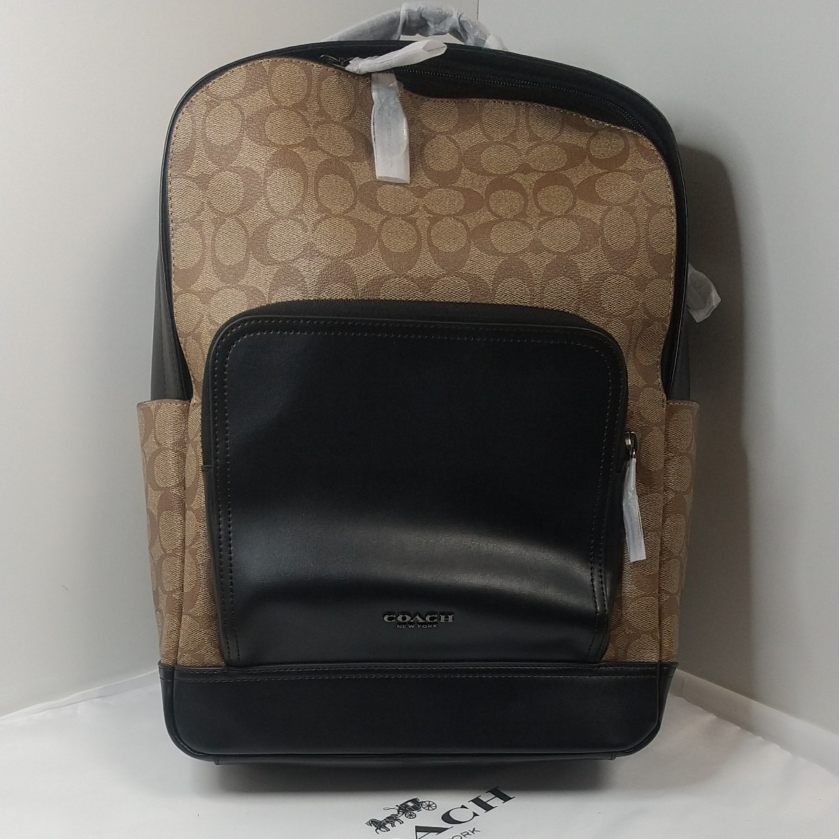 コーチ COACH リュックサック 大容量リュック シグネイチャーブラウン