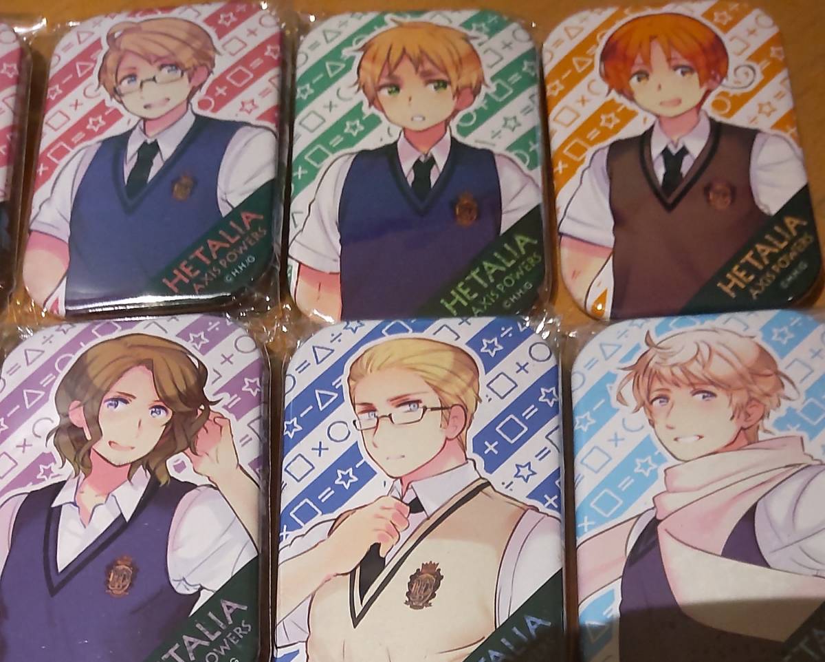 ヘタリア Hetalia 学生風缶バッジ　コンプリートセット 10個