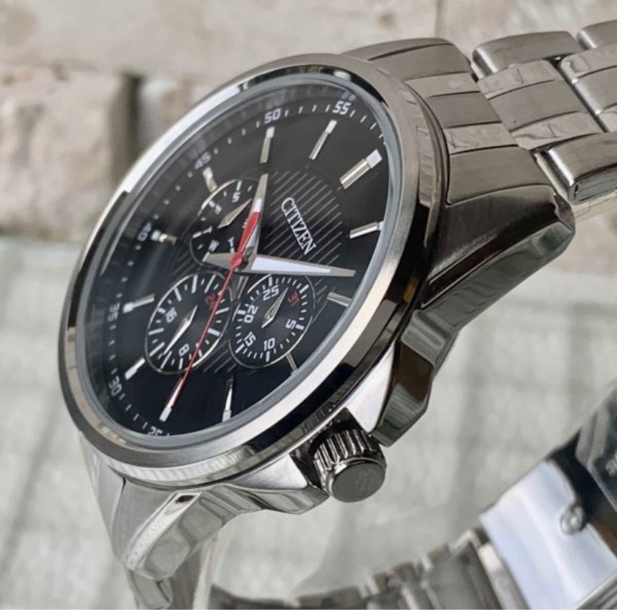 新品 大特価 CITIZEN/シチズン/クオーツ/クロノグラフ/ブラック/生活
