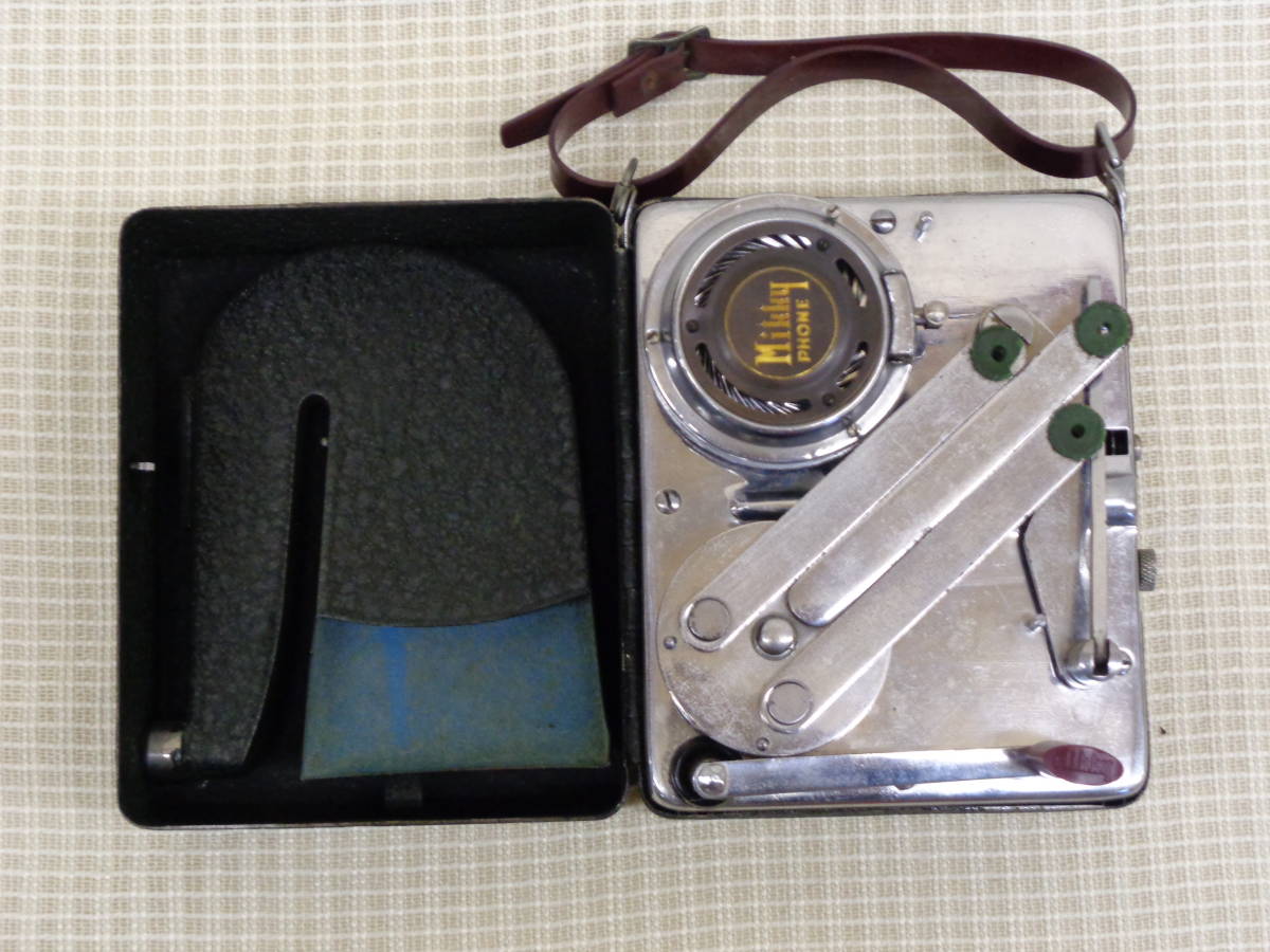 【送料無料】ミッキーホン　小さな蓄音機　中古完動美品　豆カメラ 型_画像2