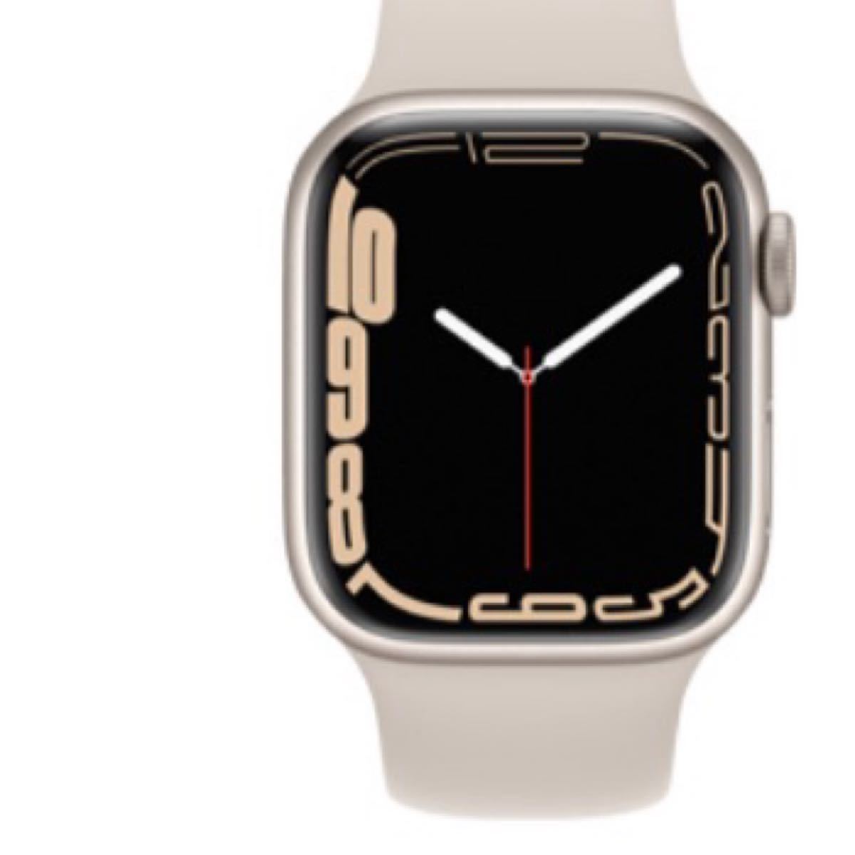 Apple Watch Series 7 41mmスターライトアルミニウムケースとスター