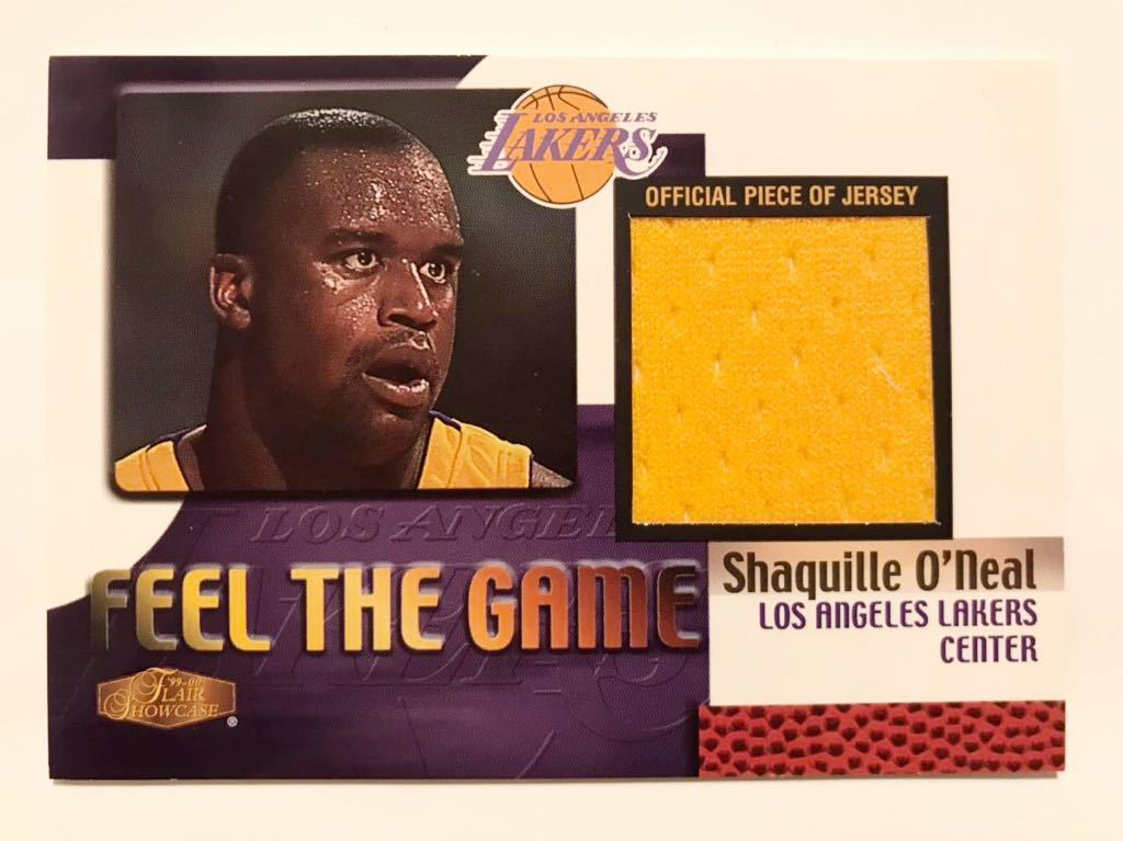 Lakers Jersey 2000 Fleer Flair Showcase Shaquille O’Neal Shaq シャキール・オニール シャック NBA Panini 実使用 ユニフォーム バスケ