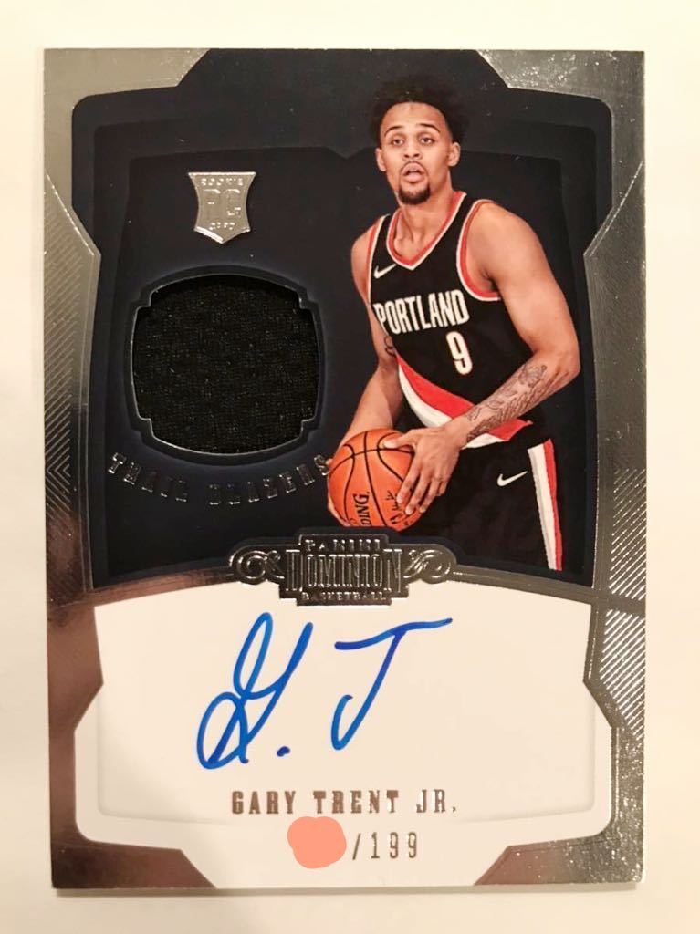 直書/199 RC Auto Jersey 18 Panini Gary Trent Jr. ゲイリー・トレント・ジュニア NBA ルーキー サイン ユニフォーム ラプターズ Raptors