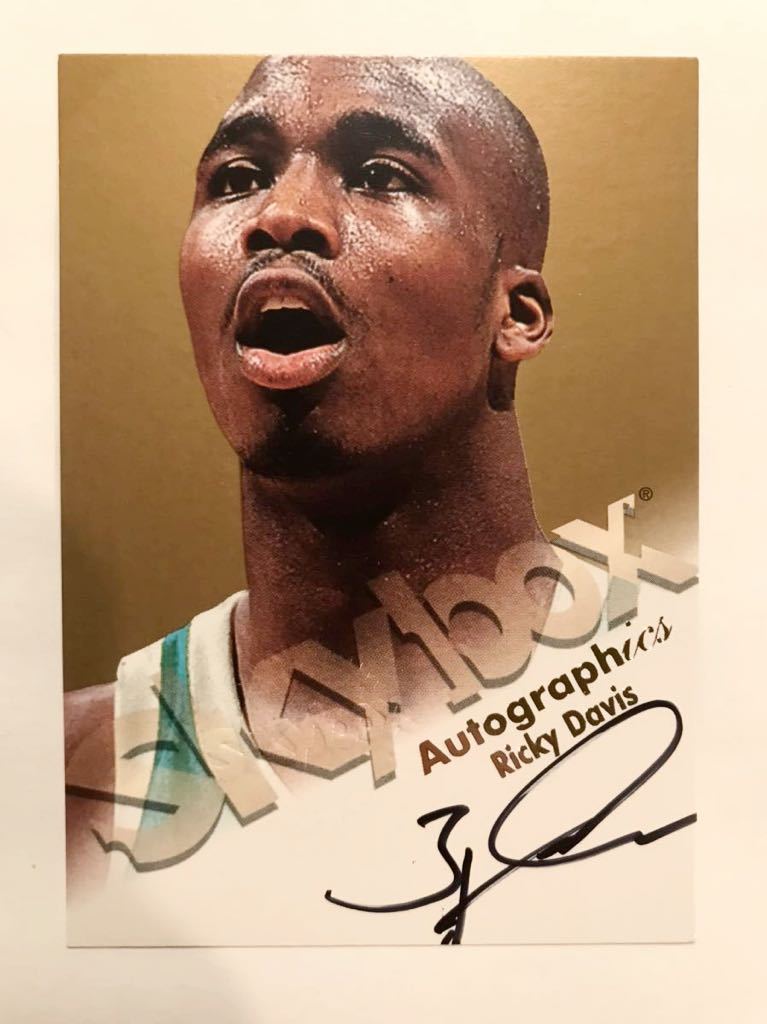 美品直書 RC Auto 1999 Skybox Ricky Davis リッキー・デイビス ルーキー サイン NBA ユニフォーム Panini バスケ Cavs キャブス Celtics