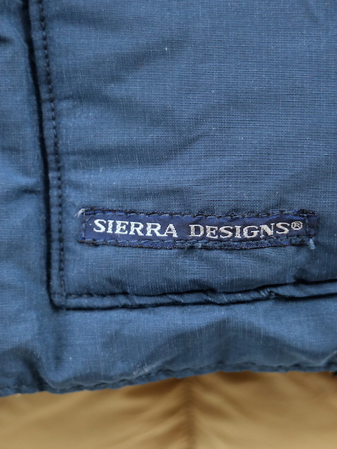 SIERRA DESIGNS# down vest light blue /S Sierra Design 80S