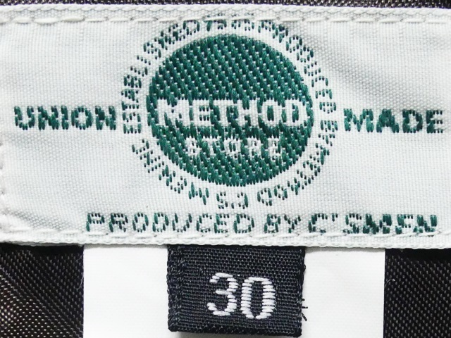 即決 METHOD W30 レザーパンツ メソッド メンズ こげ茶 ブラウン 本革