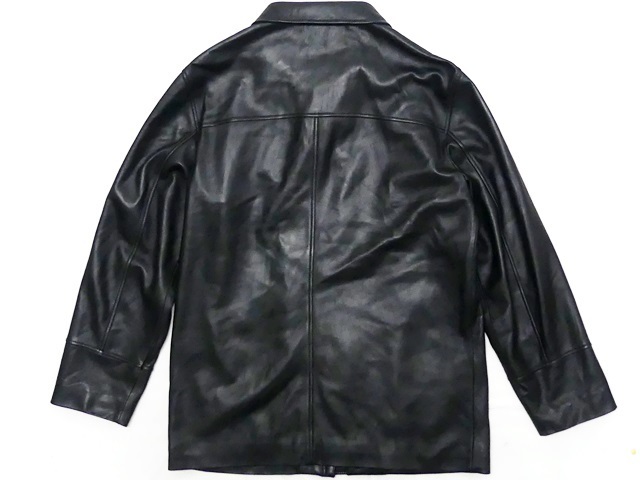 即決☆WIND ARMOR☆メンズM レザーステンカラーコート ウインド