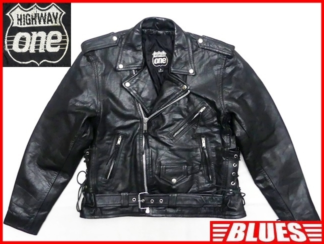 即決 HIGHWAY ONE メンズL レザーライダースジャケット 即決 HIGHWAY ONE メンズL レザーライダースジャケット