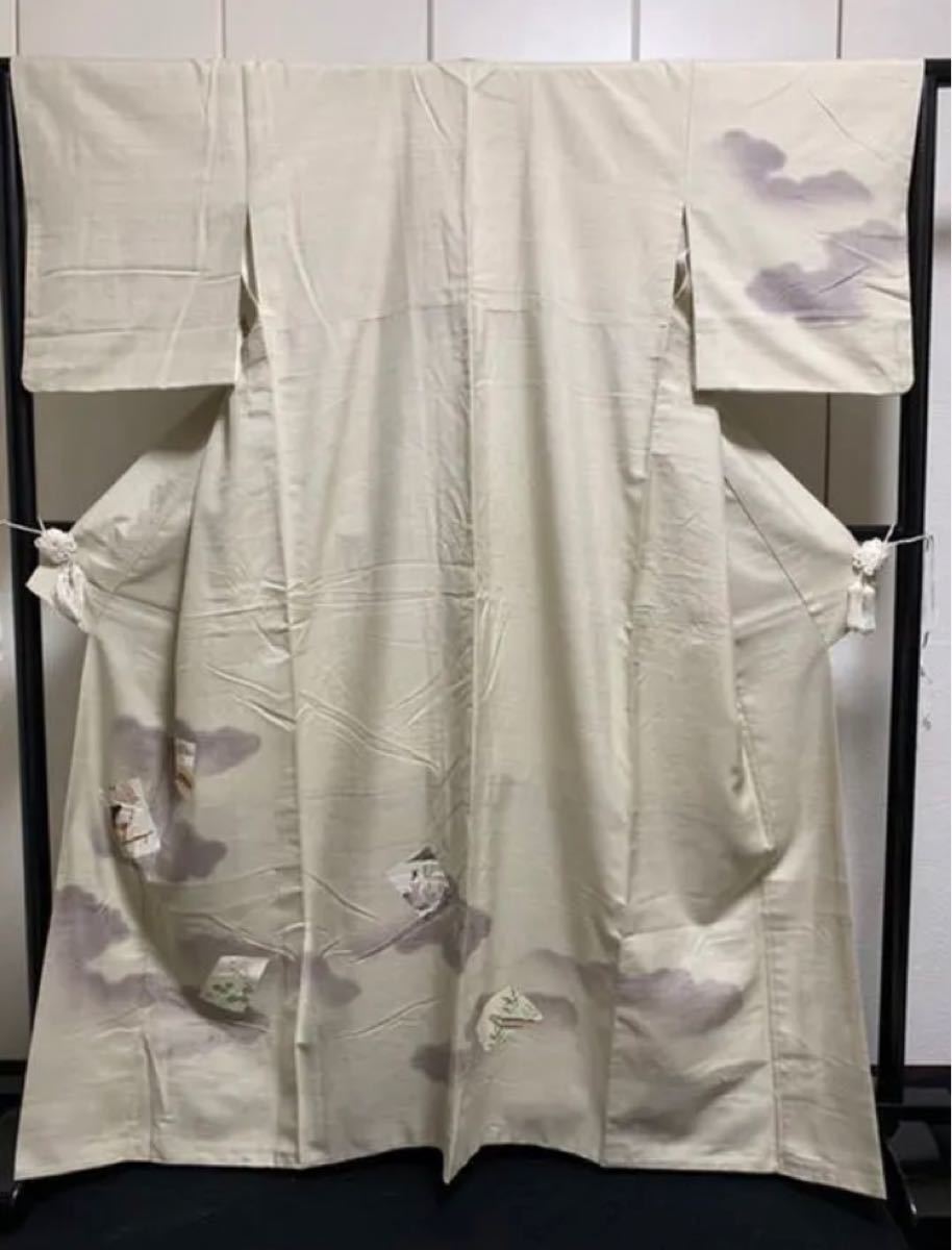 8. 【逸品】正絹 新潟県伝統工芸品 十日町紬 霞文様 ccpamazonas.org