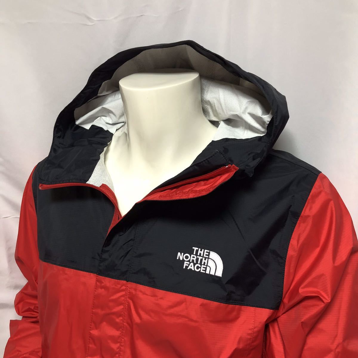 ザ ノースフェイス THE NORTH FACE VENTURE JACKET NF0A4P8KN5E sizeS USA RED レッドxブラック_画像3