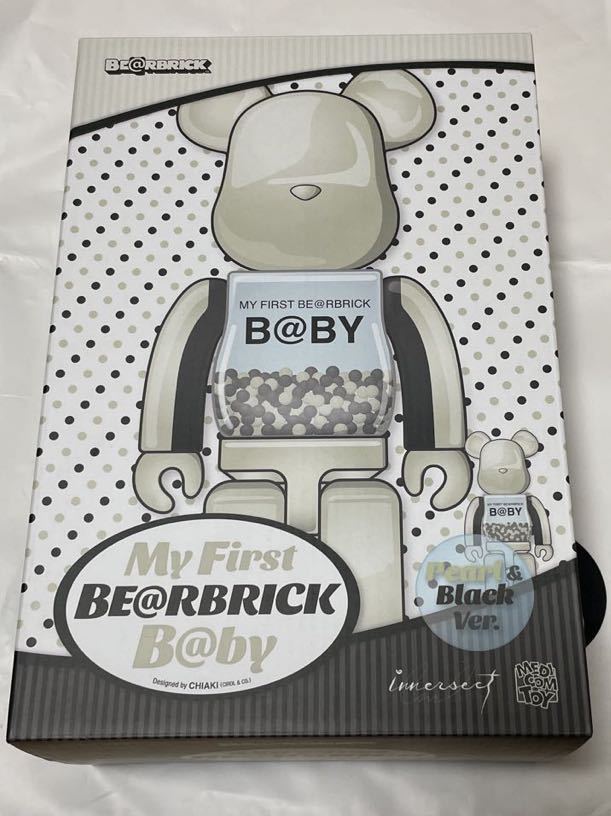 BE@RBRICK MEDICOM TOY PLUS ベアブリック pearl&black ver 100% 400% MY FIRST CHIAKI 千秋 未開封 メディコムトイ