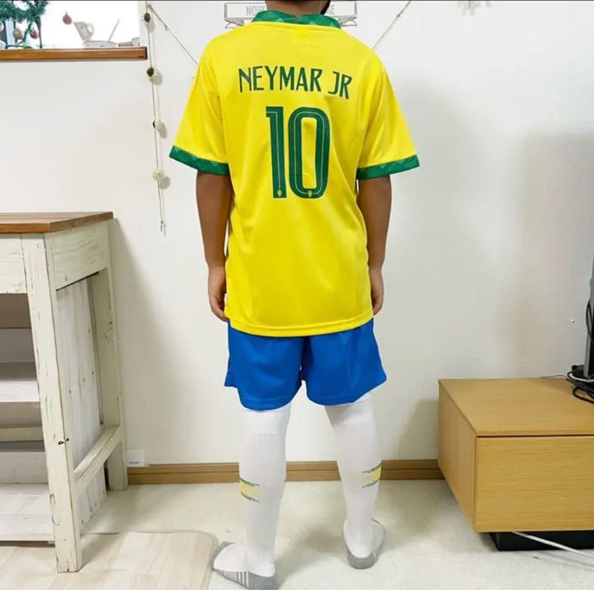 サッカーユニフォーム レプリカ ネイマール ブラジル キッズ 140cm k