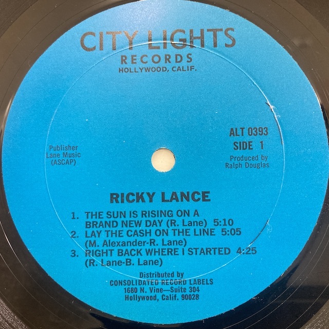 ★即決 Ricky Lance / the Sun is Rising on A Brand New Day 22821 米オリジナル シュリンク インディ・ソウル _画像2