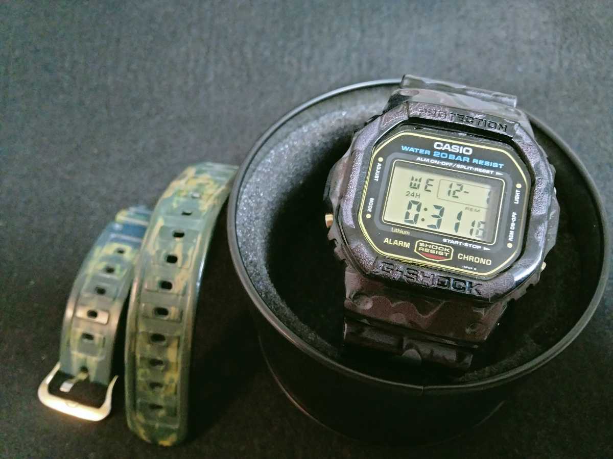 G-SHOCK DW5600 901 スクリューバック 迷彩カスタム ビンテージ