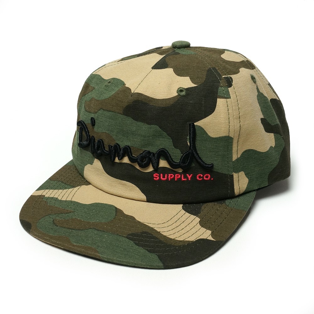 新品 DIAMOND SUPPLY CO ロゴ キャップ 迷彩 CAMO ダイアモンド カモ HUF 堀米雄斗_画像1