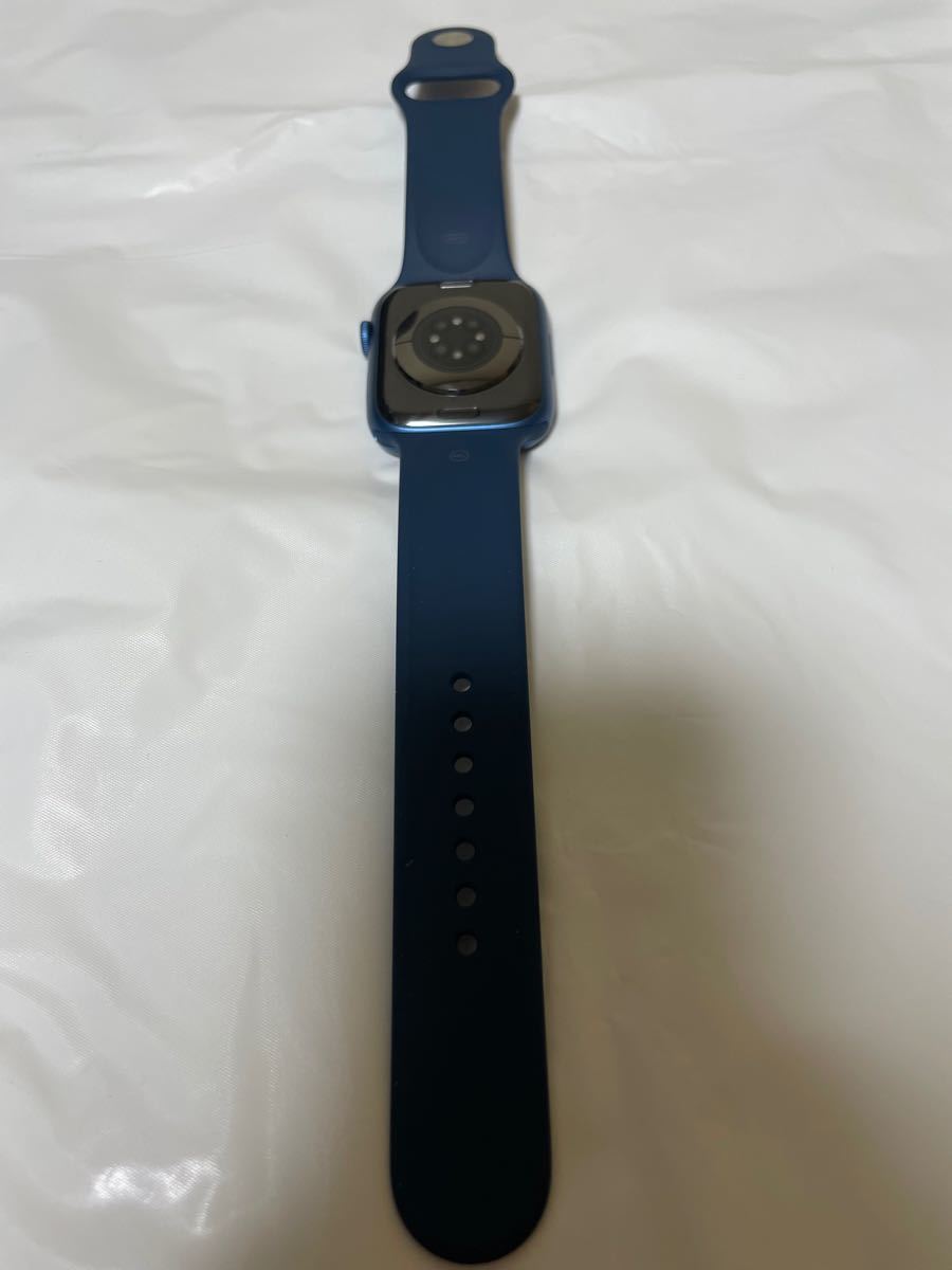 超美品 Apple Watch Series 7 GPSモデル 45mm ブルーアルミケース