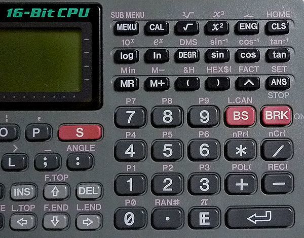 [ Junk ]CASIO FX-890P 16-Bit CPU pocket computer Casio made in Japan body only * commodity explanation, self introduction column obligatory reading *