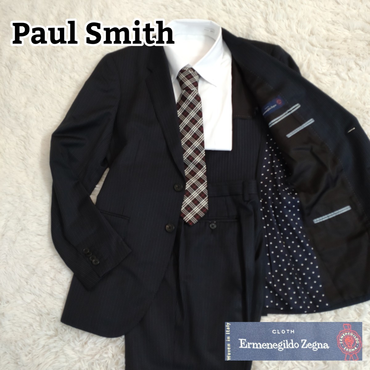 ❤『Vampire❤ 【美品・希少】Paul Smith×ゼニア スーツ ストライプ