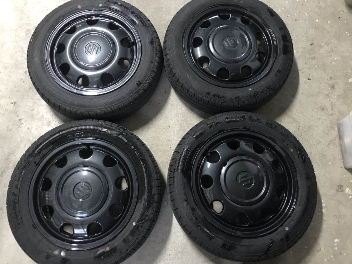 極美品!スペーシアギア 純正アルミホイールタイヤセット 新車外し