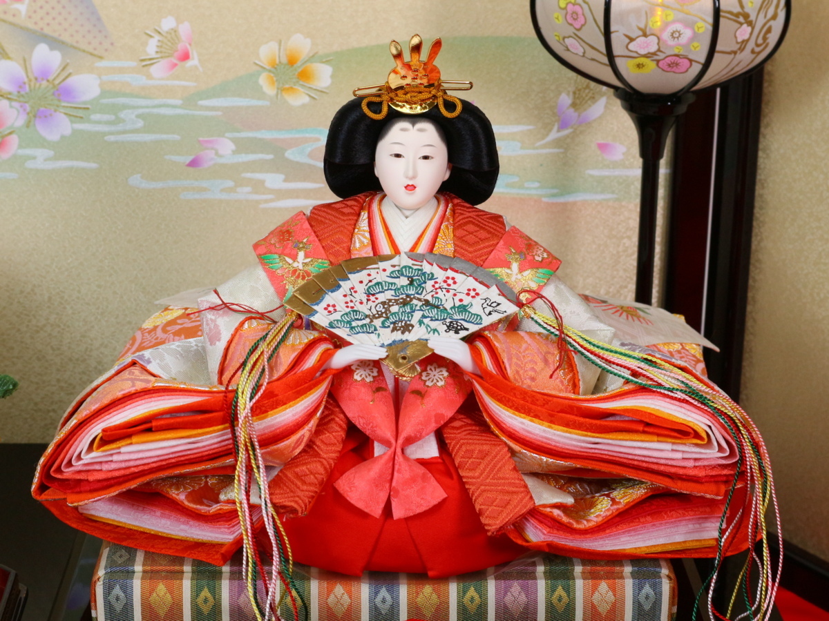 千匠 作 本仕立 ひな飾り 「雛ごよみ」 内裏雛 平飾り 親王飾り 衣装人形 日本人形 節句人形 雛人形