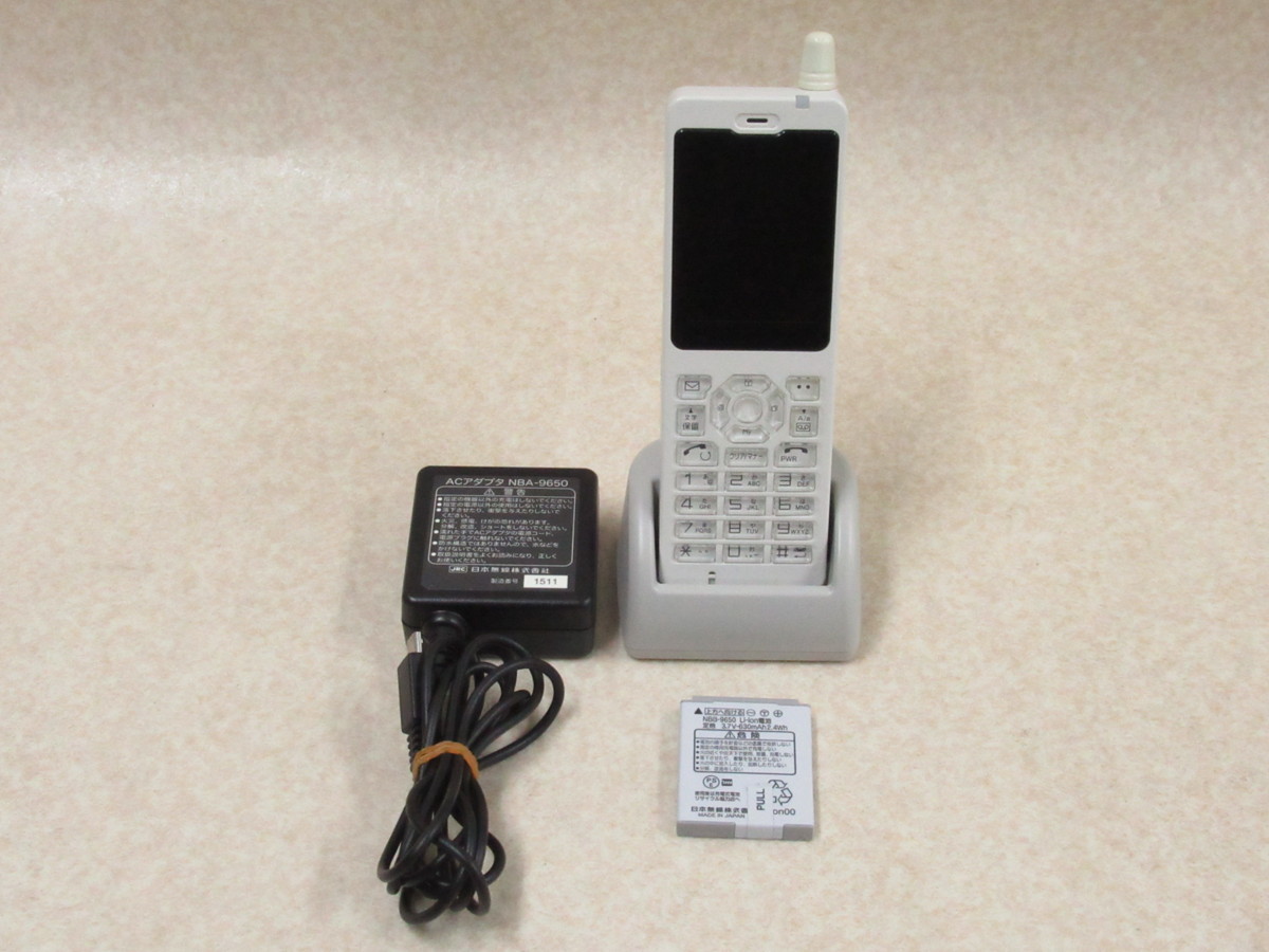 公式ショップ】 日本無線株式会社 PHS電話機 WX01JR 本体 バッテリー