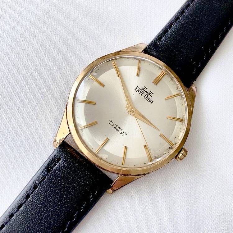 ファッション ENVE-claire 21石 SWISS製ビンテージ メンズ手巻き時計 稼動品 アナログ(手巻き) ファッション ENVE-claire 21石 SWISS製ビンテージ メンズ手巻き時計 稼動品 アナログ(手巻き)