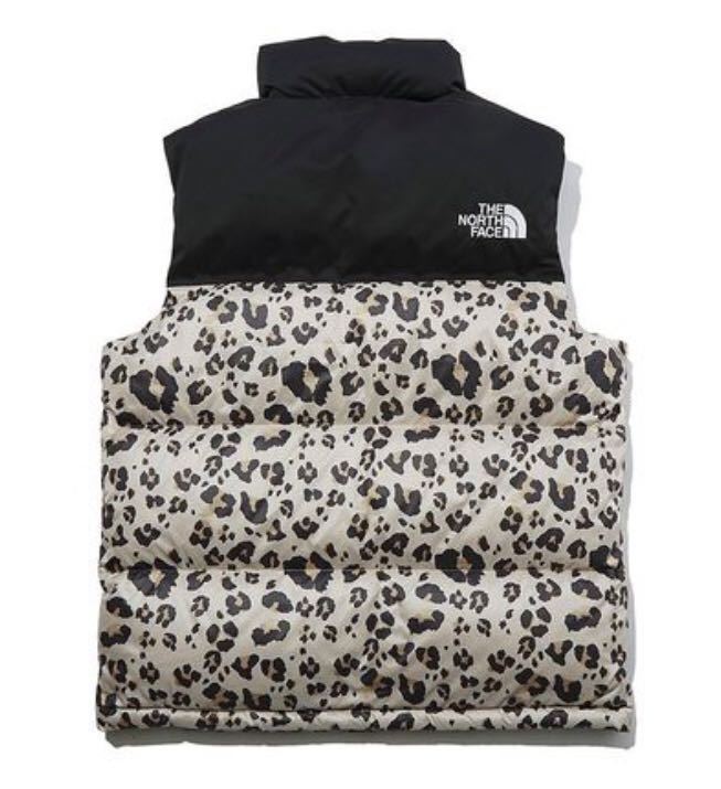 ノースフェイス ヌプシ ダウンベスト レオパード レオパ ヒョウ柄 2XL