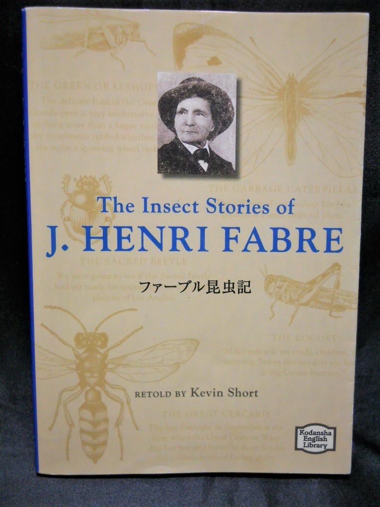 講談社英語文庫【 ファーブル昆虫記　The Insect Stories of J.HENRI FABRE】（ジャン・アンリ・ファーブル＝原作者）中古本_画像3