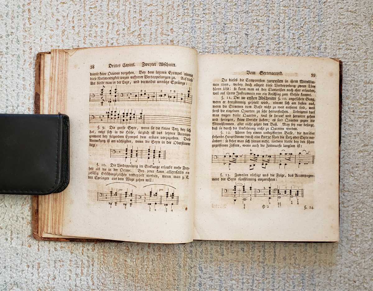 1762年 初版 楽器三大名理論書 カール・フィリップ・エマヌエル・バッハ『正しいクラヴィーア奏法試論』