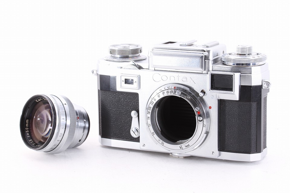 【超美品】コンタックス Contax IIIa Zeiss Ikon レンジファインダー カメラ + Sonnar 50mm F1.5 レンズ #YC0313